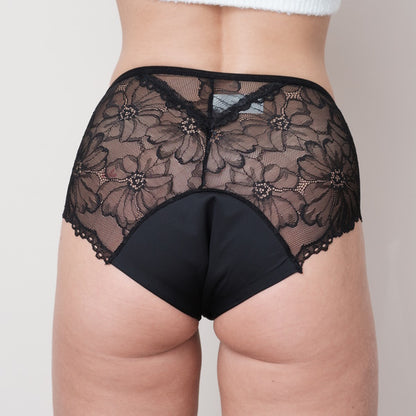 Culotte menstruelle en dentelle Anna - Taille haute