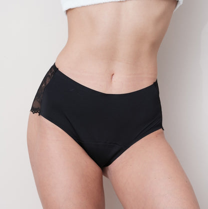 Culotte menstruelle en dentelle Anna - Taille haute